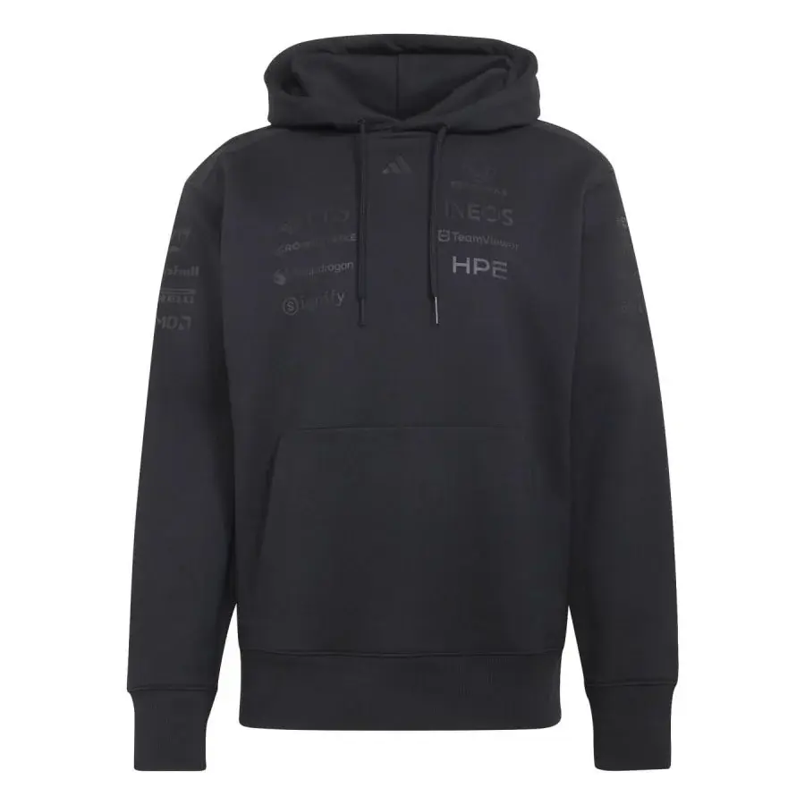 sweat à capuche Mercedes AMG Lights Out noir adidas avant