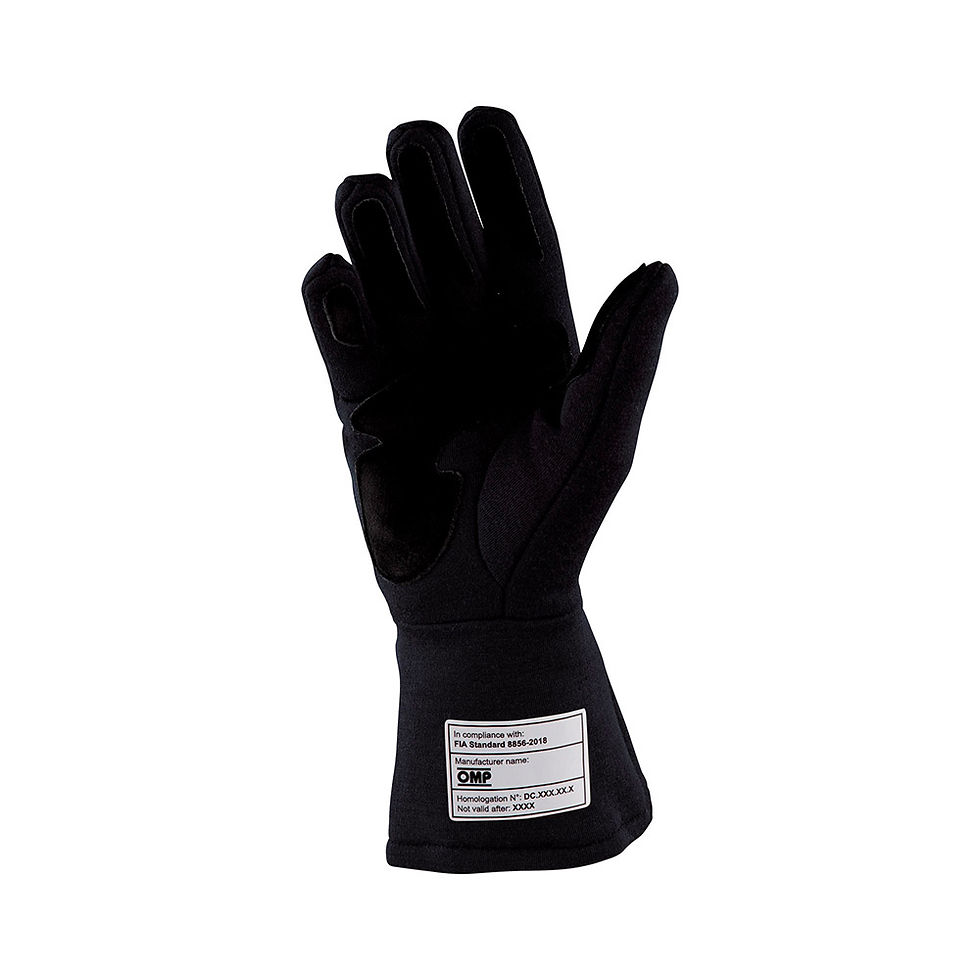 Miniature : Gants OMP Dijon FIA Paume Noir