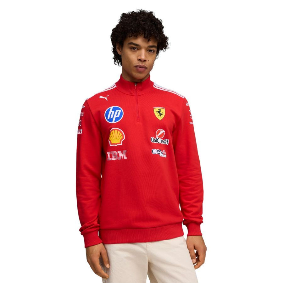 Miniature : Sweat zip Ferrari F1 Team rouge homme Puma avant 2