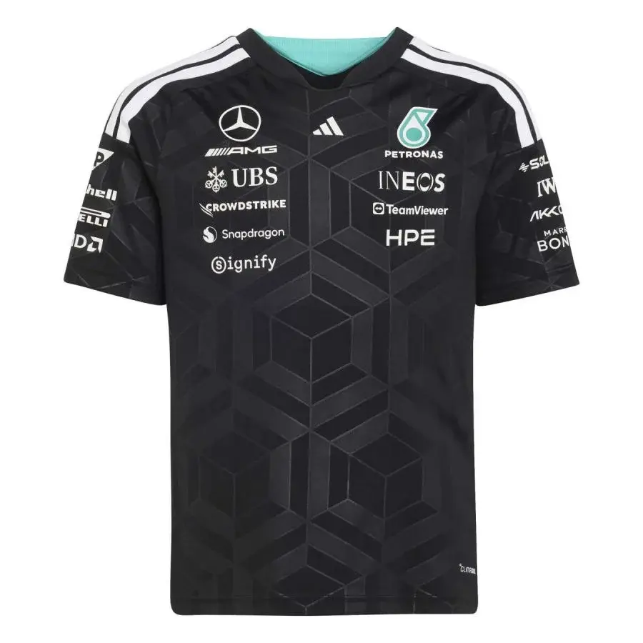 t-shirt enfant Mercedes AMG Team noir adidas avant