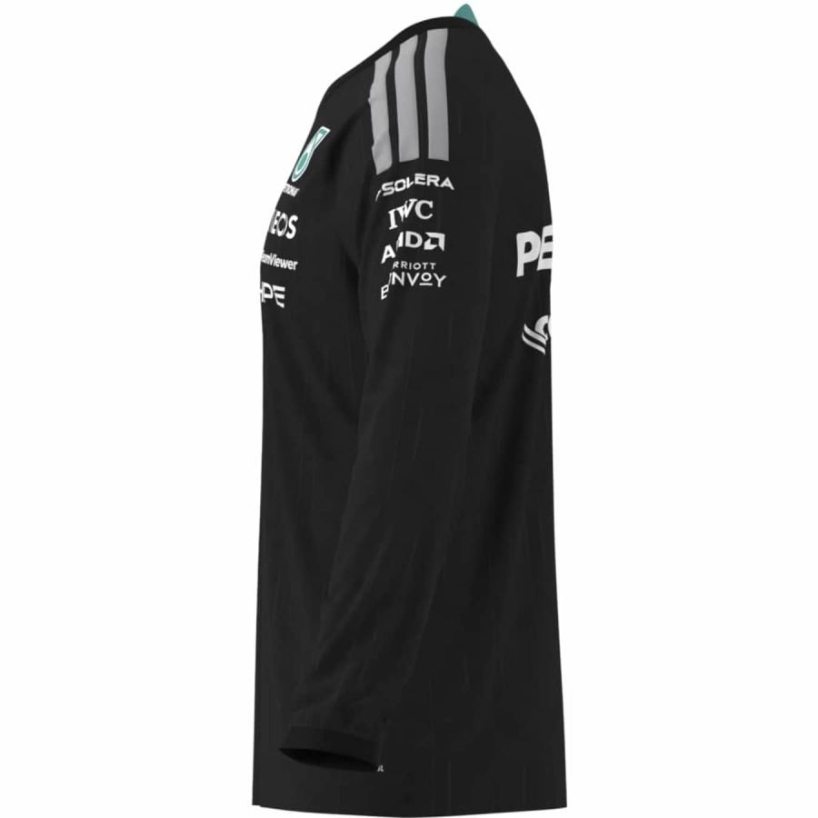 Miniature : t-shirt manches longues Mercedes AMG Team noir adidas côté 1