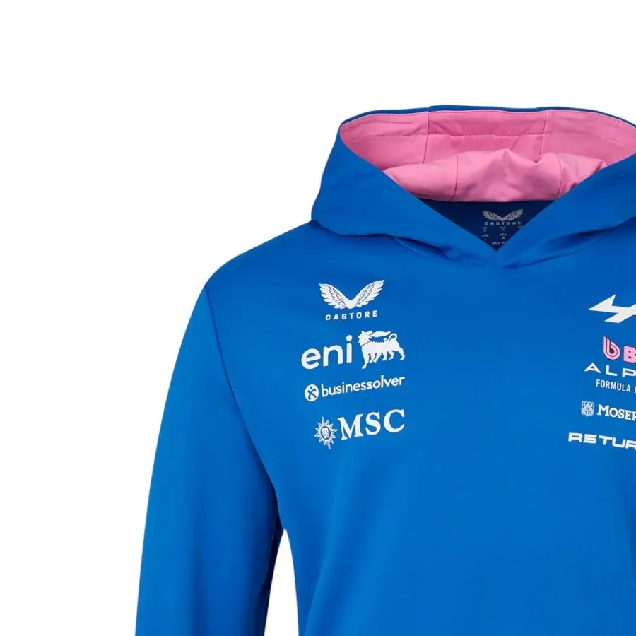 Miniature : Sweat à Capuche BWT Alpine F1 Team Bleu Homme Détails