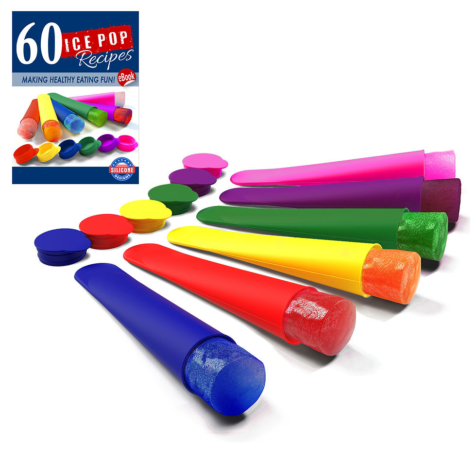6 Silicone Ice Pop Molds
