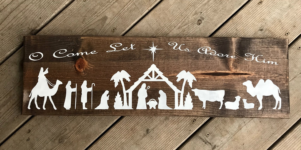 Nativity Wood Sign (1)