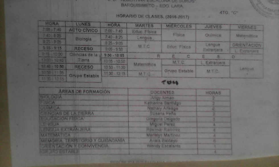 Horario