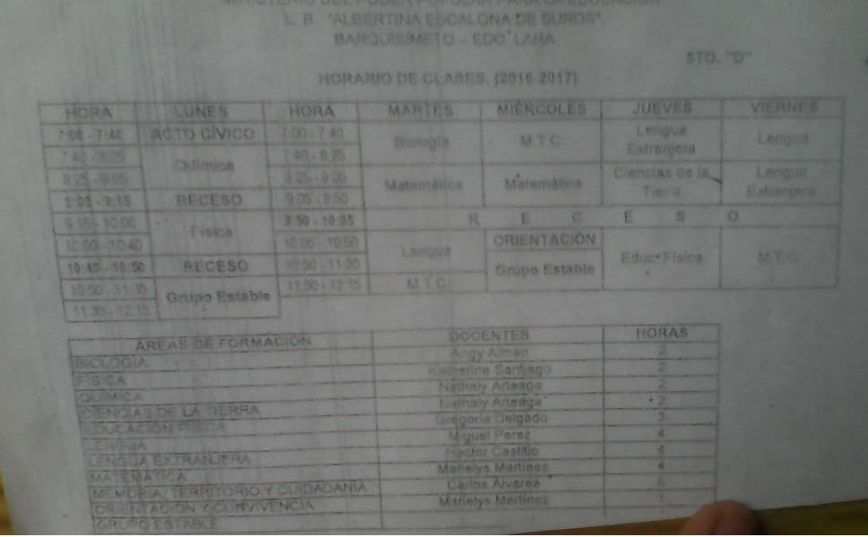 Horario
