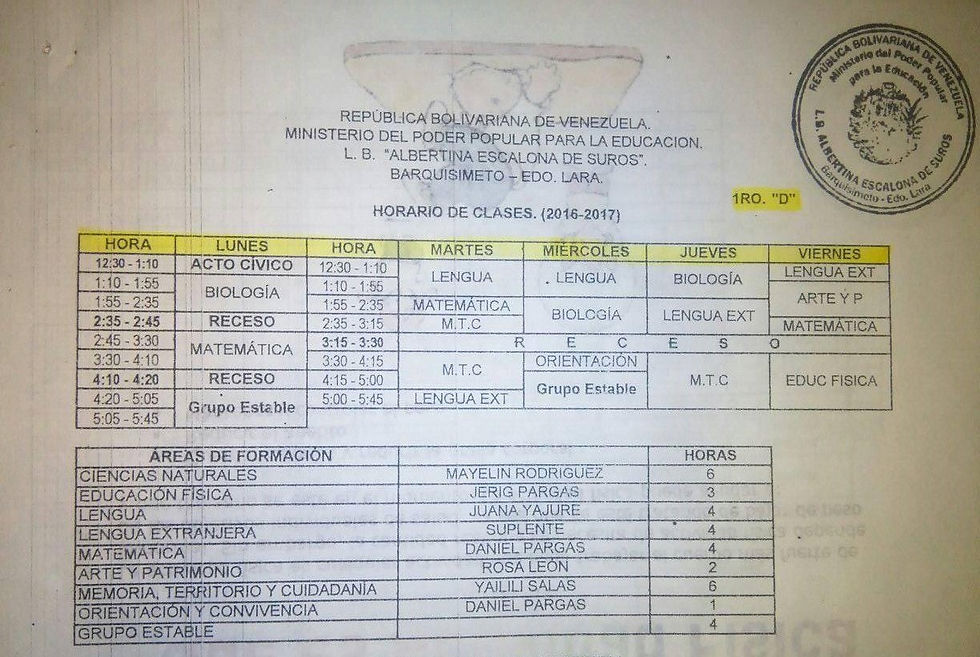 Horario