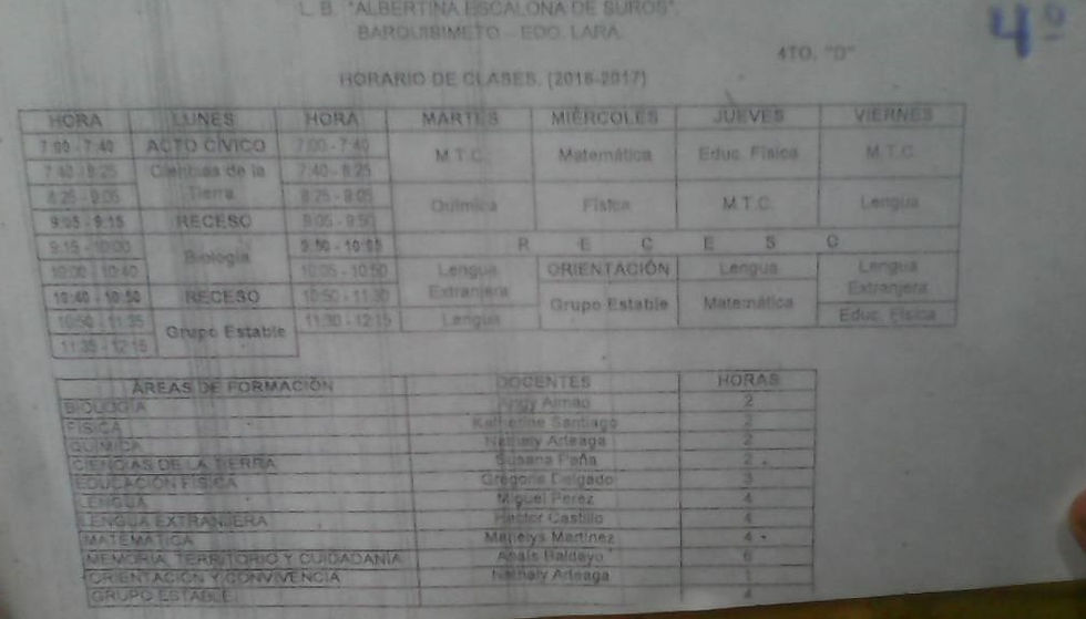 Horario