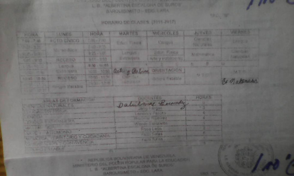 Horario
