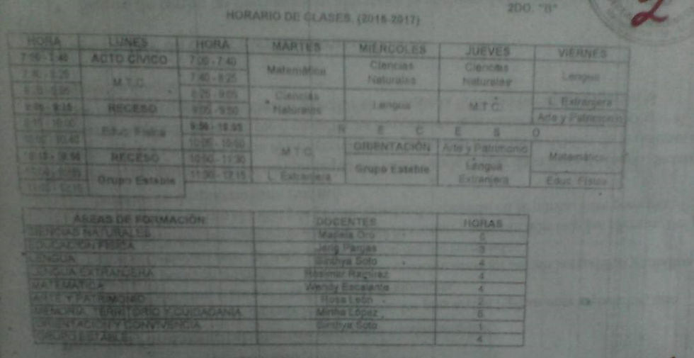 Horario