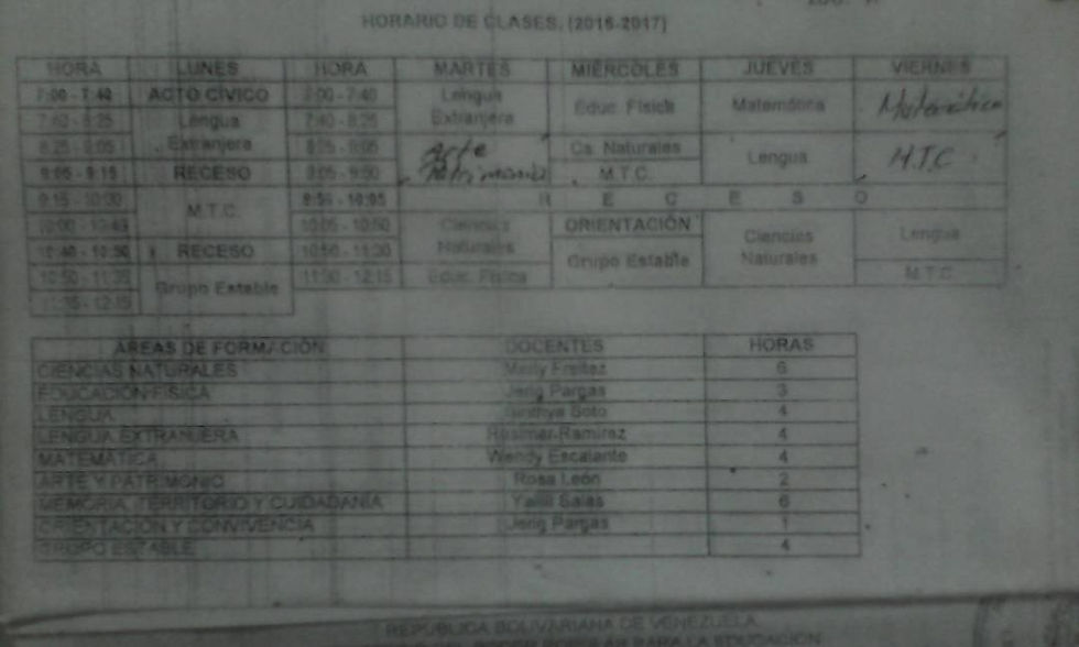 Horario