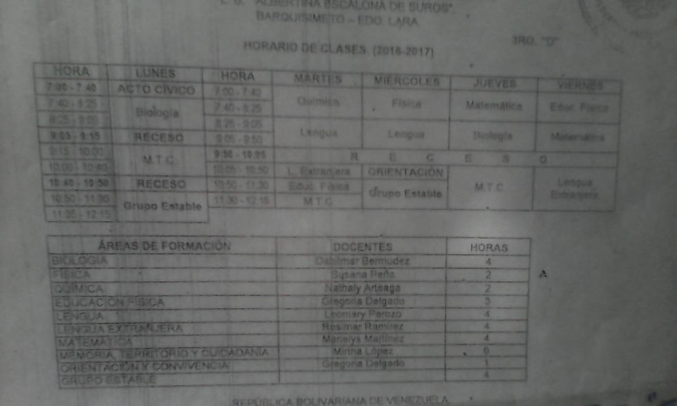 Horario