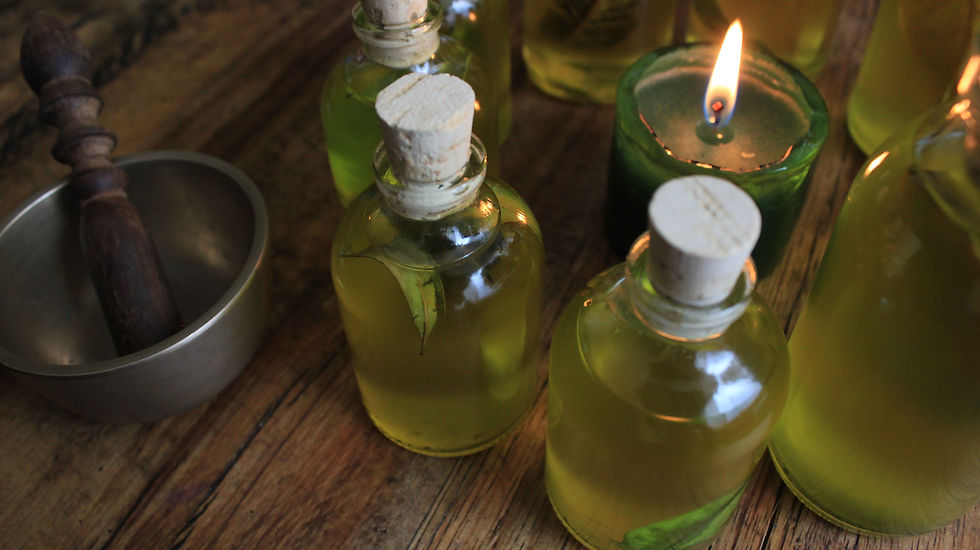 Aceites medicinales masajes