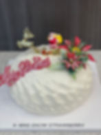 Snowman Strawberry cake