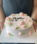 7" Mother's Day Pink Strawberry Cake