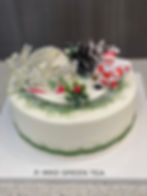 Xmas Green tea cake