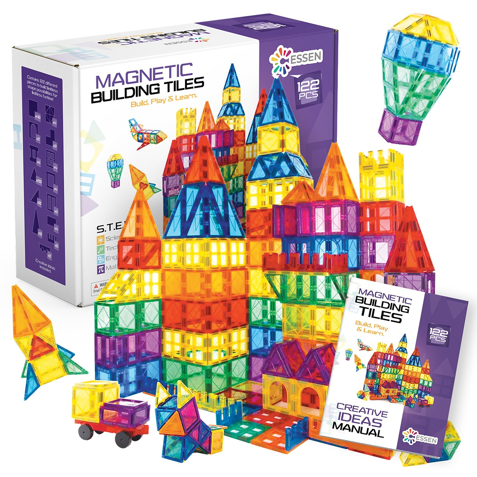 magnetic tiles construction kit for grade 2 stem education