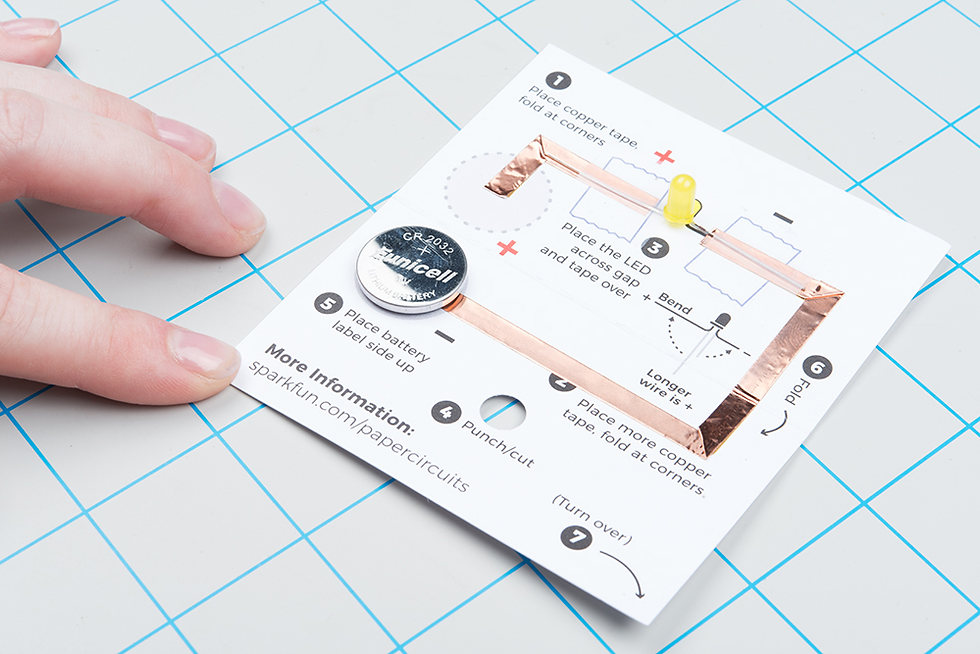 paper circuit electronics kit for grade 3 stem education