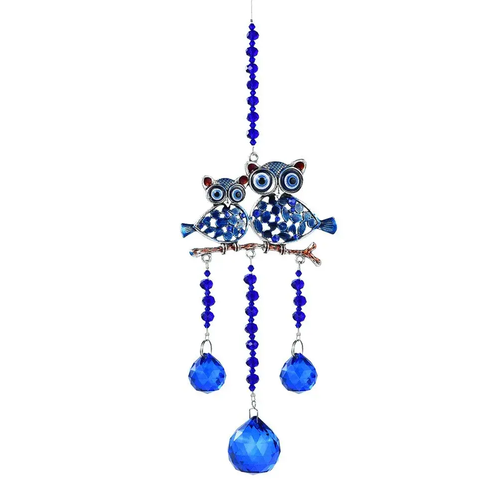 Handmade Blue Owl Crystal Suncatchers — Light, Magic & Whimsy