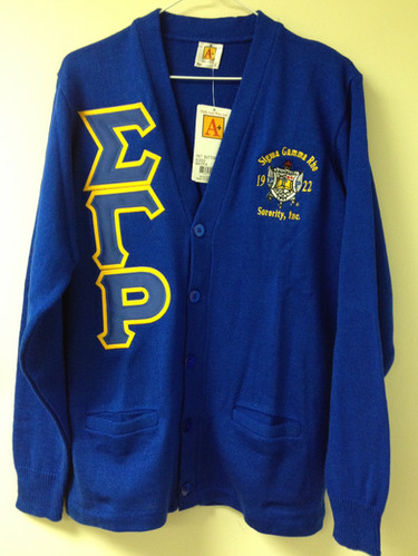 Sigma Gamma Rho Royal Poodle Elegance Light Cardigan - Divine Nine Designs