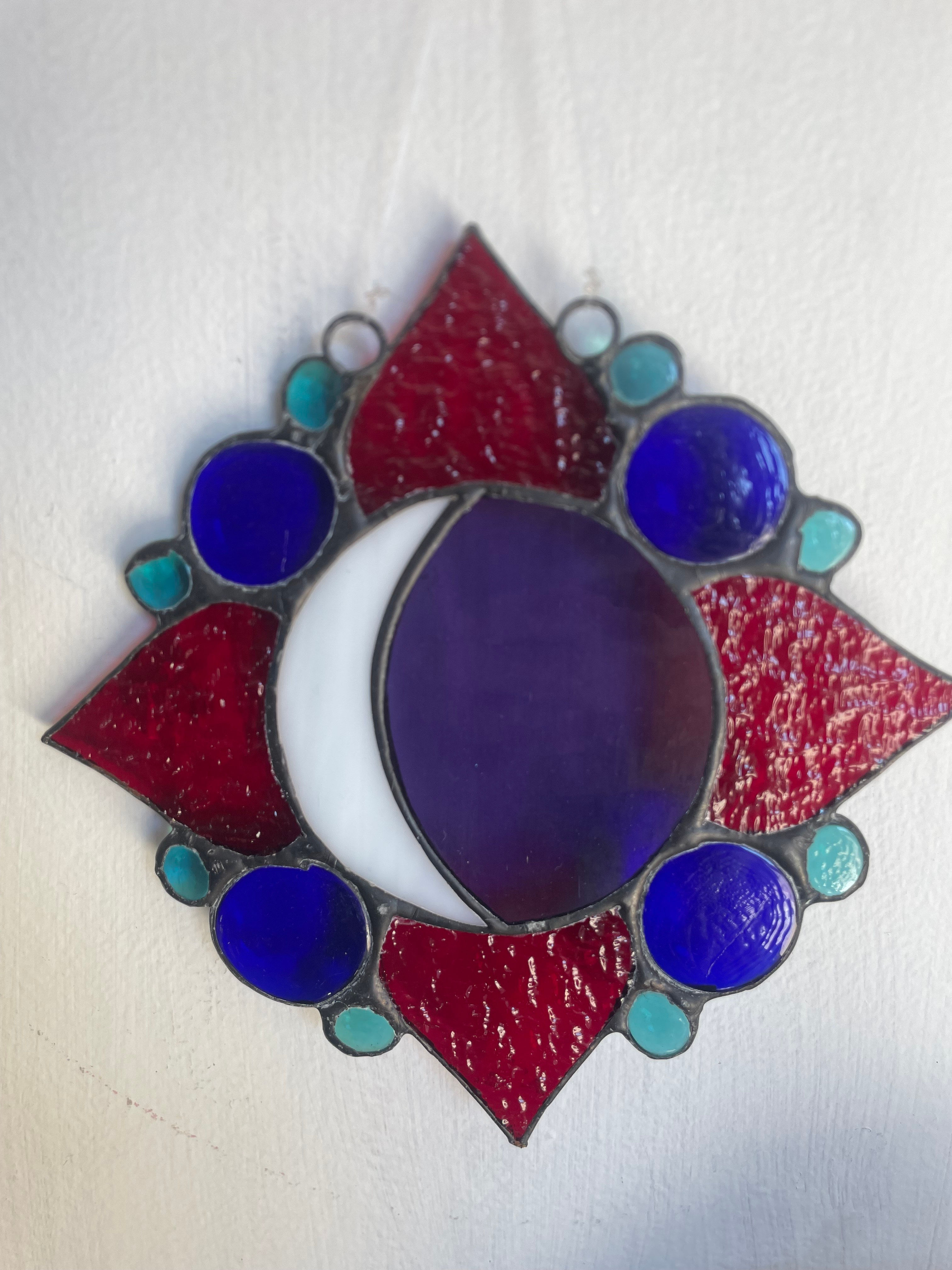 Stained glass moon