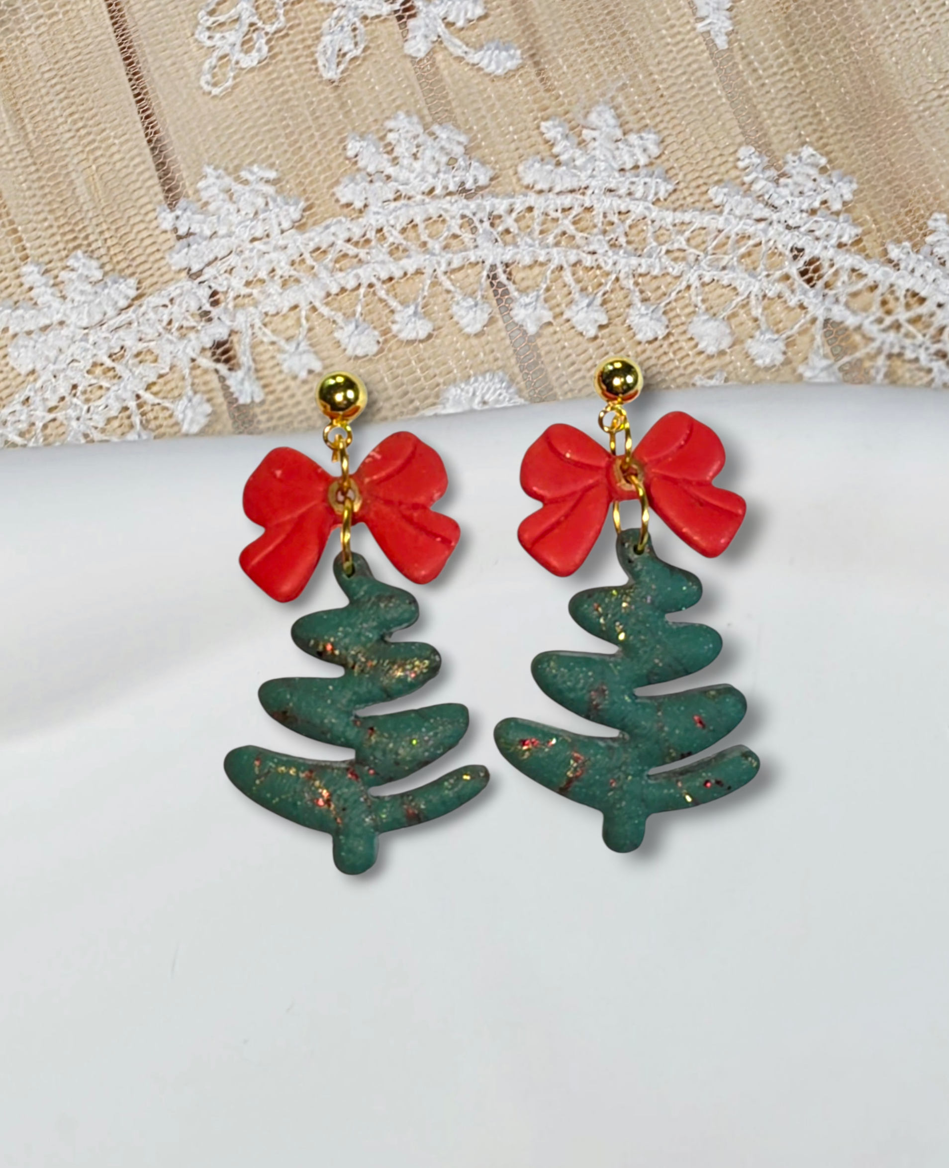Boucles d’oreilles Sapin de Noël