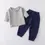 Thumbnail: Infant Baby Boy Girl Clothes Set for Party Long Sleeve Baby Shirts Loose Pant