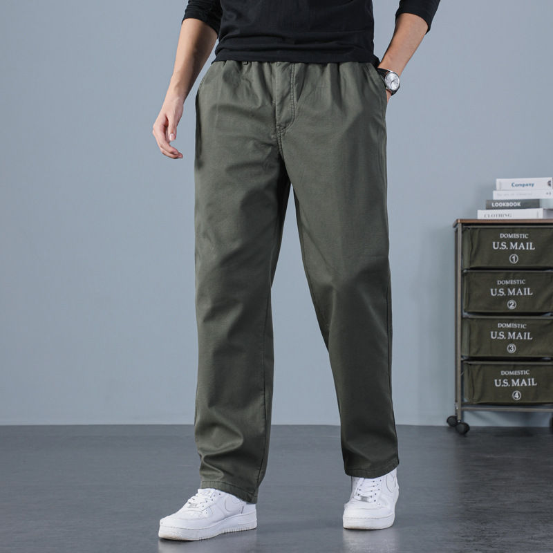 Thumbnail: Casual Classic Design Pants Slim Pants Trousers Cotton for Men