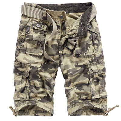 Thumbnail: Camouflage Cargo Shorts Mens Casual Khaki Camouflage Sporting Short Pants