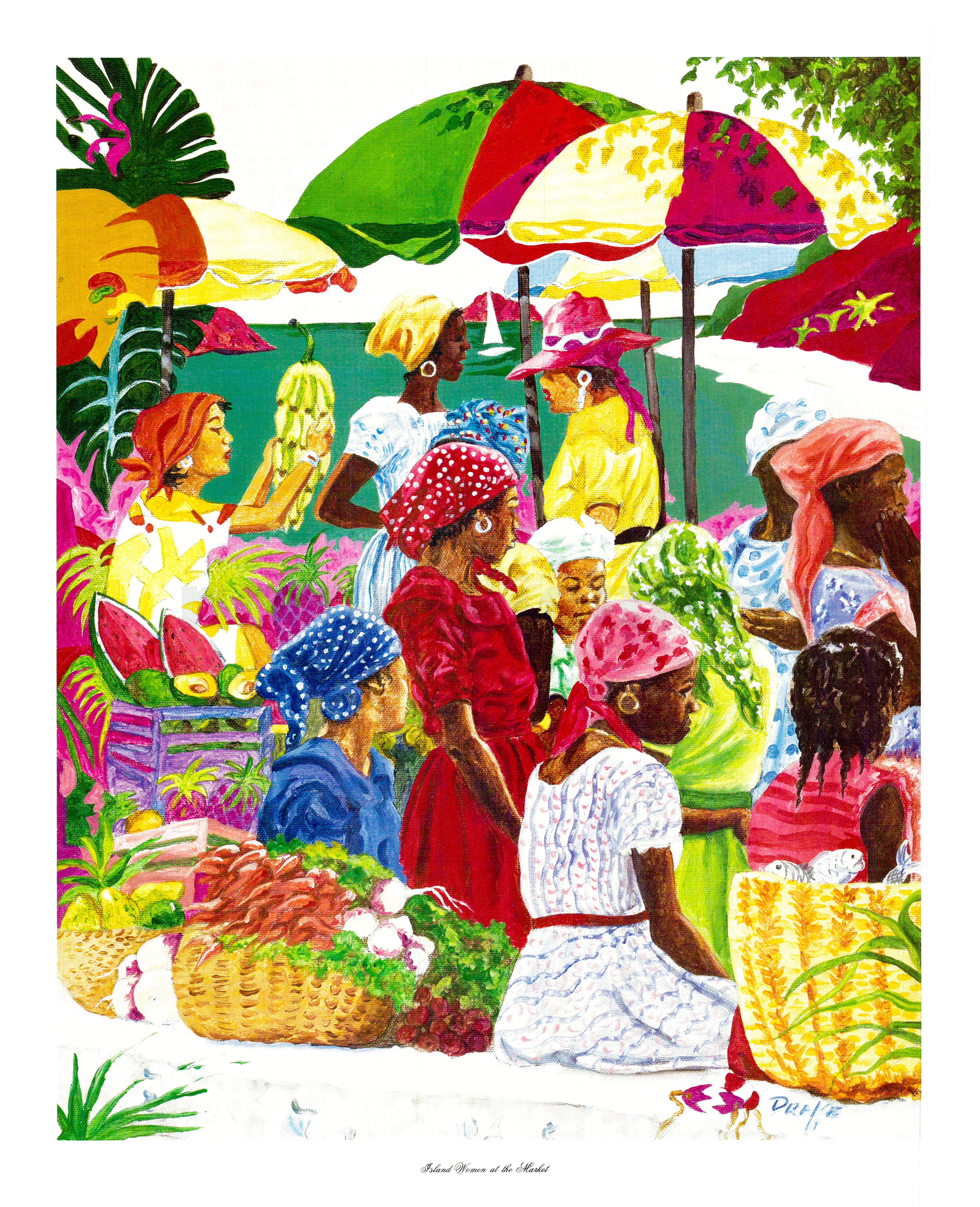 Island Women at the Market