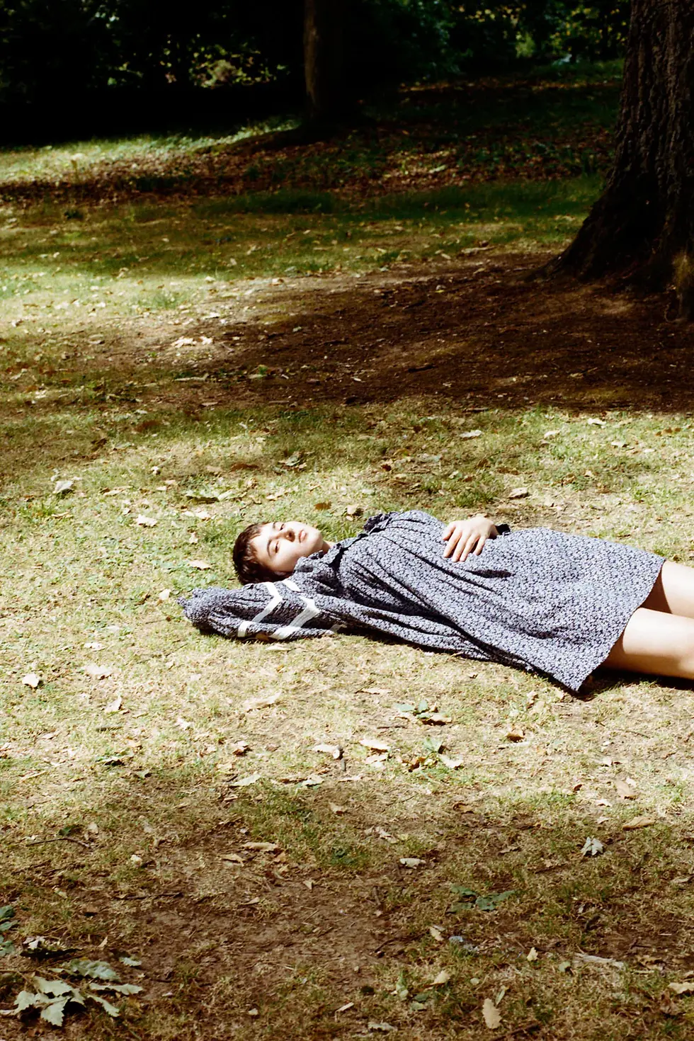 Thumbnail: Meadows Fleur Dress, navy ditsy