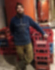 Simon from Domaine des Canailles, natural wine producer in Ternand, Beaujolais, France