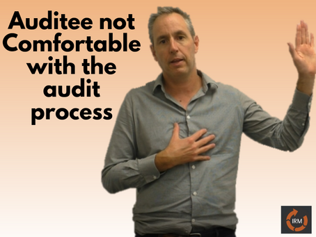Steps to take if the Auditee is uncomfortable with audit process.