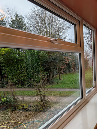 sparkling clean window