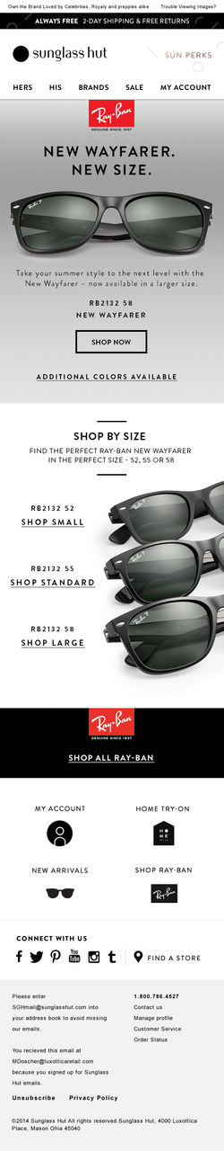 Ray-Ban New Wayfarer