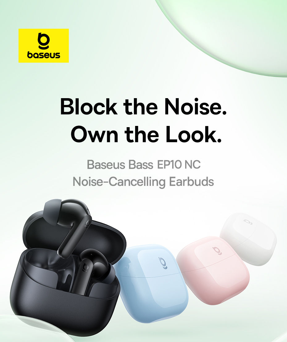 Miniatura: Baseus Studio Bass — Fone Bluetooth com Isolamento Premium
