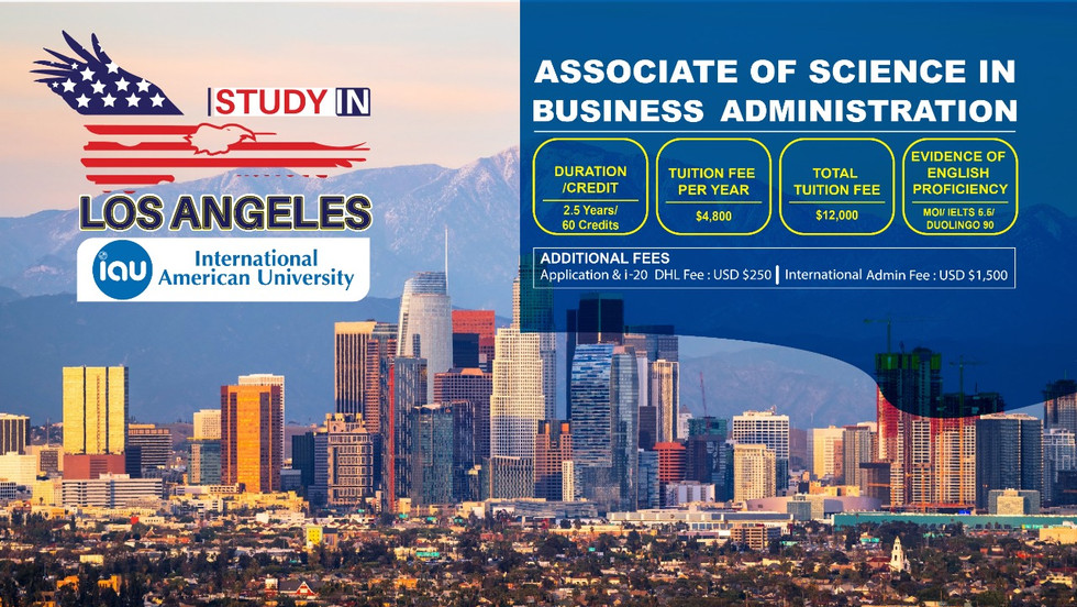 ASBA Degree
2.5 years