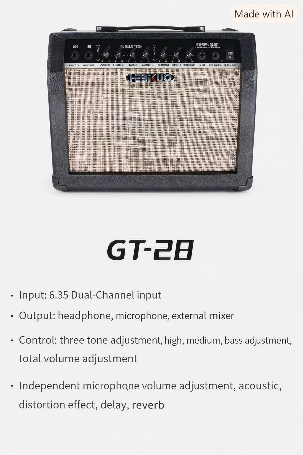 28W Guitar Amplifier with built in Reverb. - Brilliant amp and BEST SELLER!!