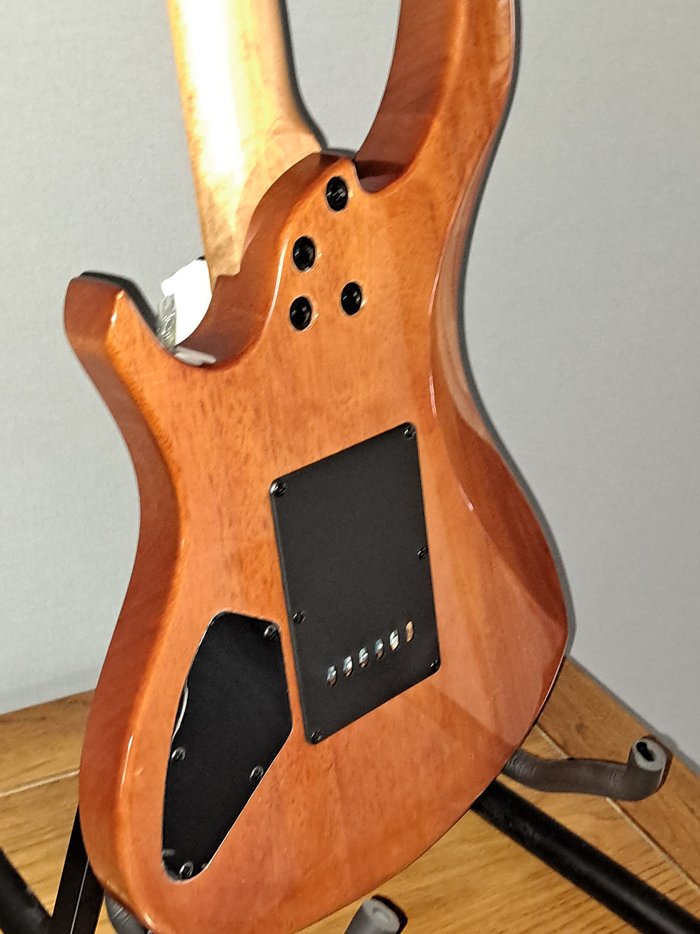 Thumbnail: Natural DK Brown Electric Guitar- HH Alnico 5  pickups -Global Toggle Switch