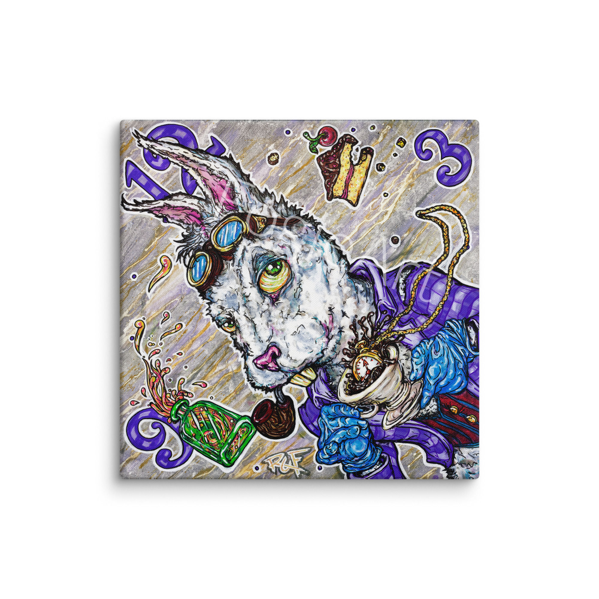 The Rabbit (20x20 stretched canvas)