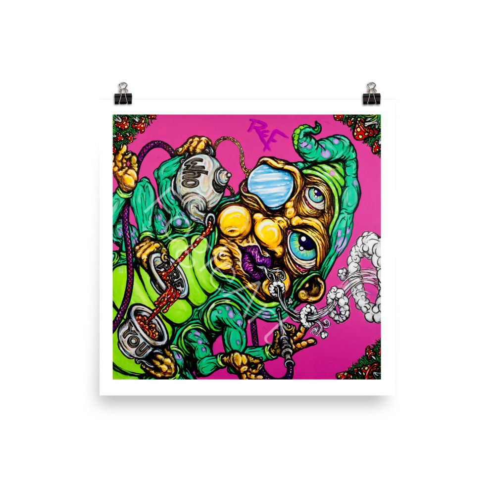 "Who Are You" (10x10 matte poster print)