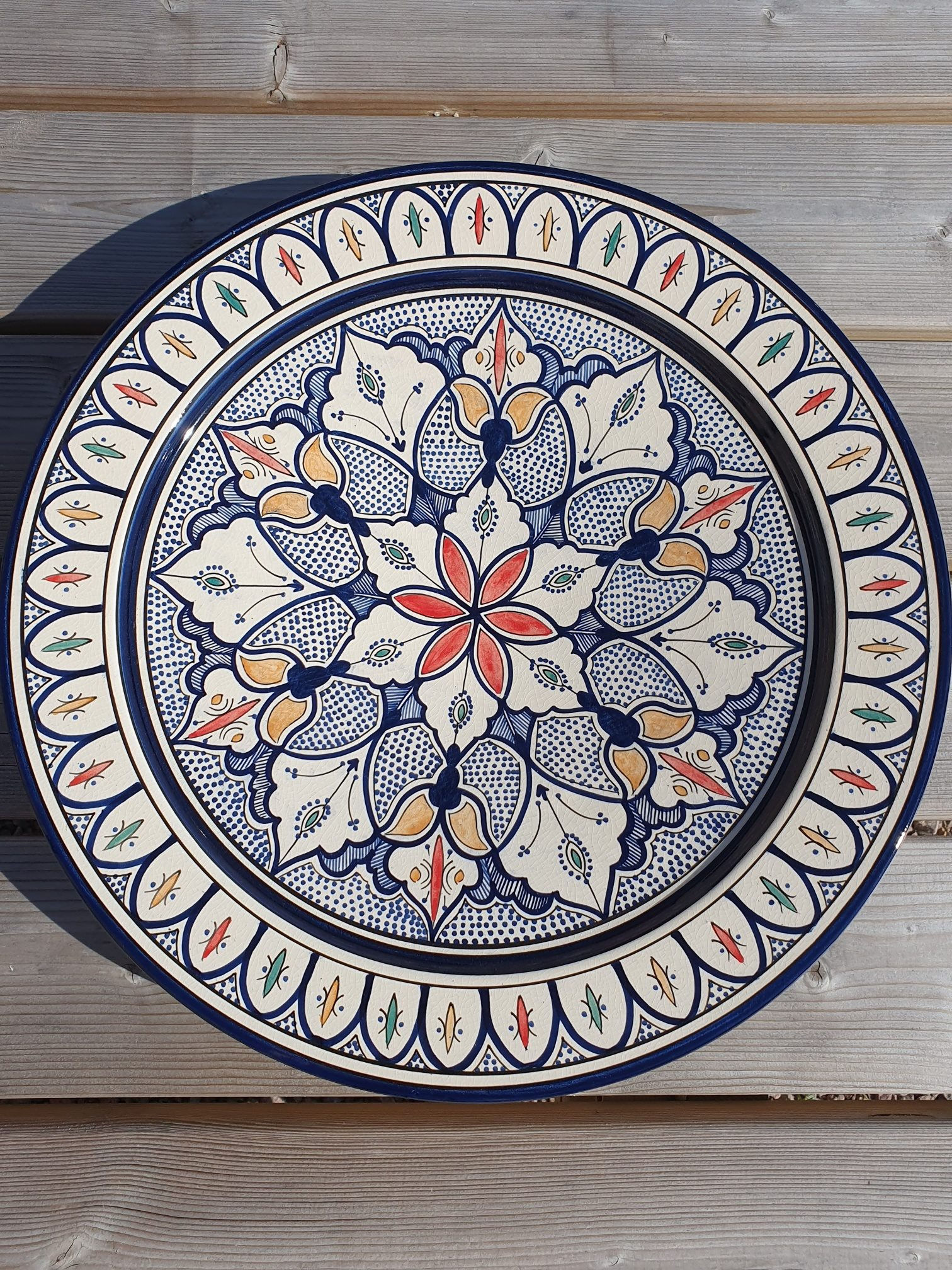 Marockanskt fat -Blå