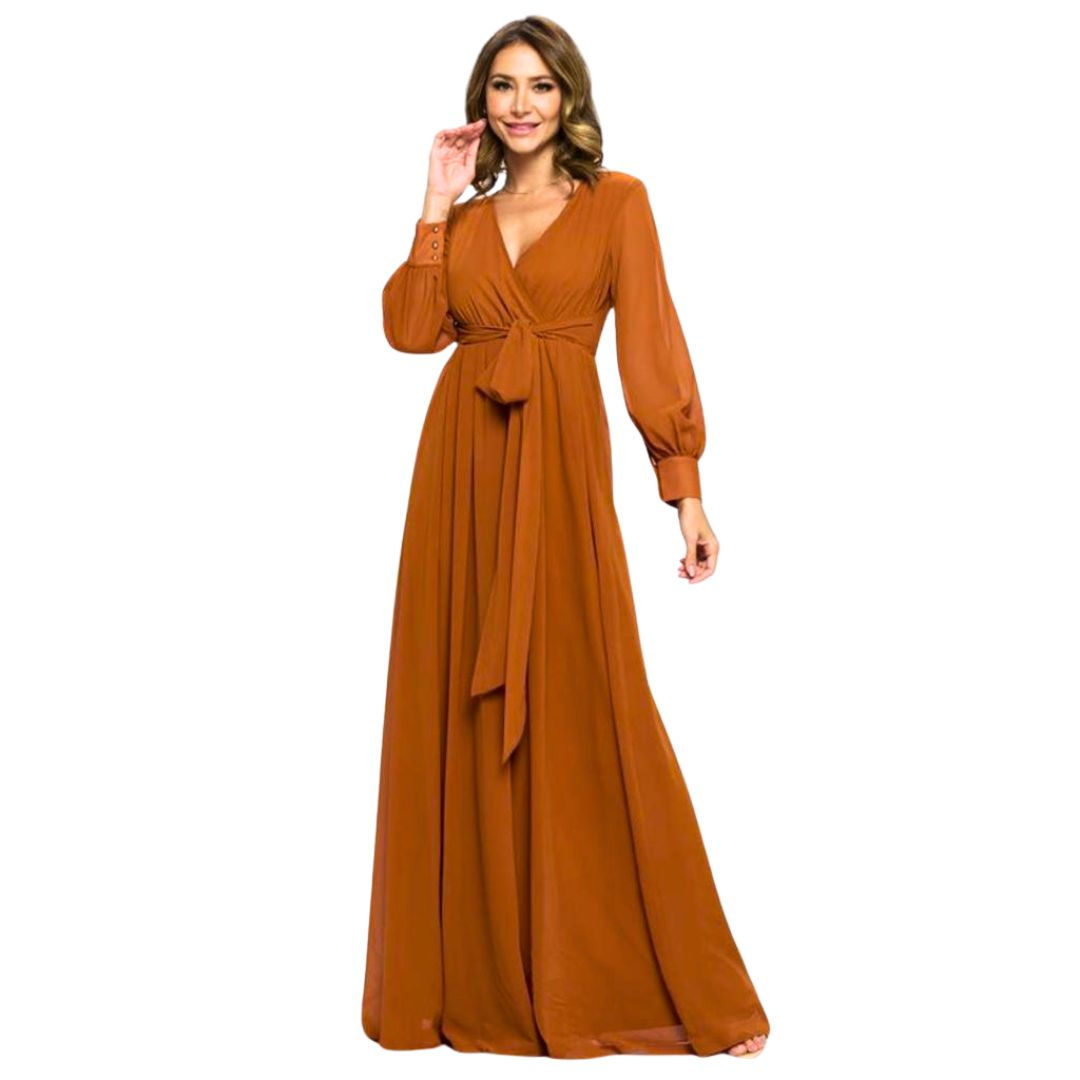 VESTIDO ELEGANCE CAFÉ