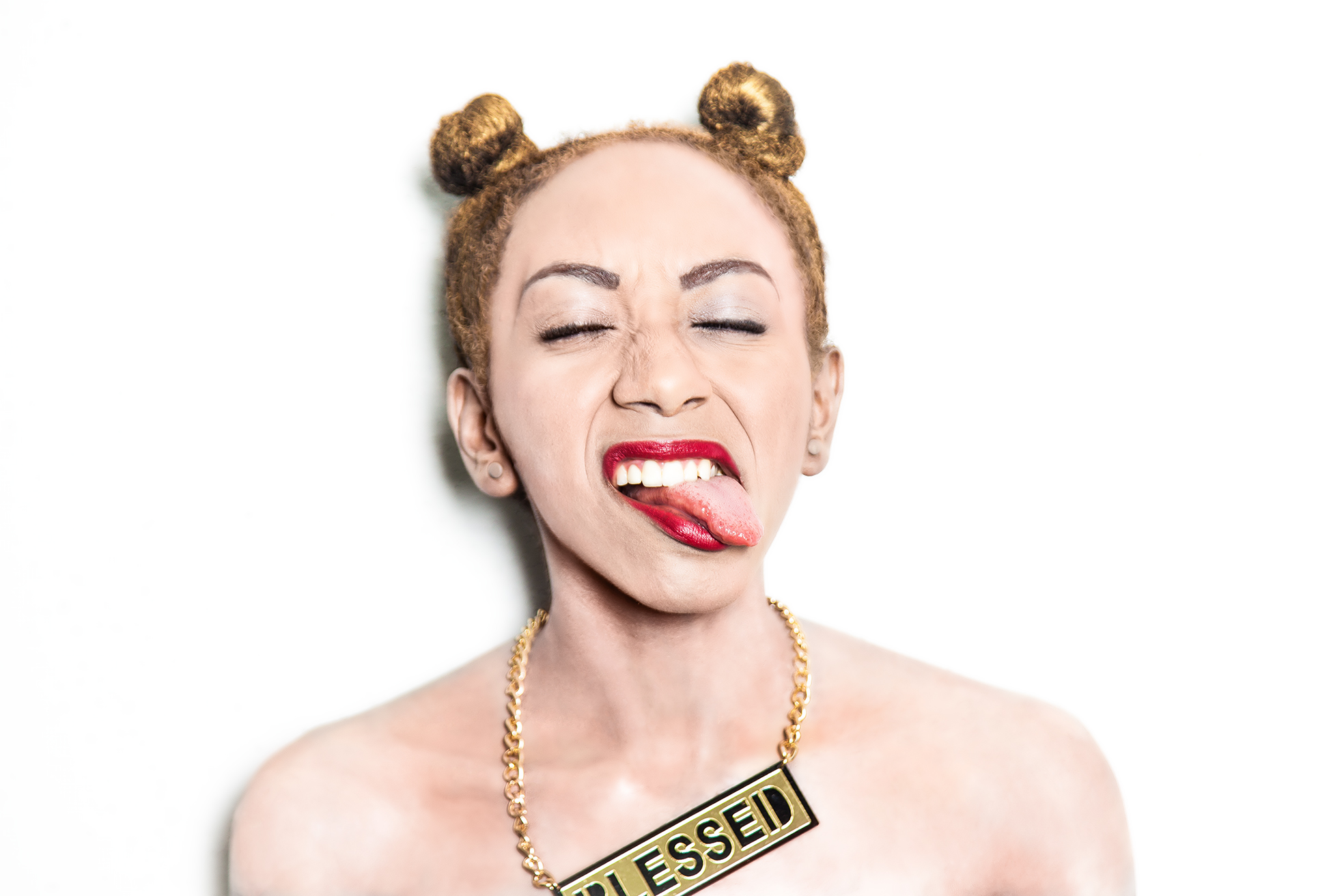 "Iman as @mileycyrus"