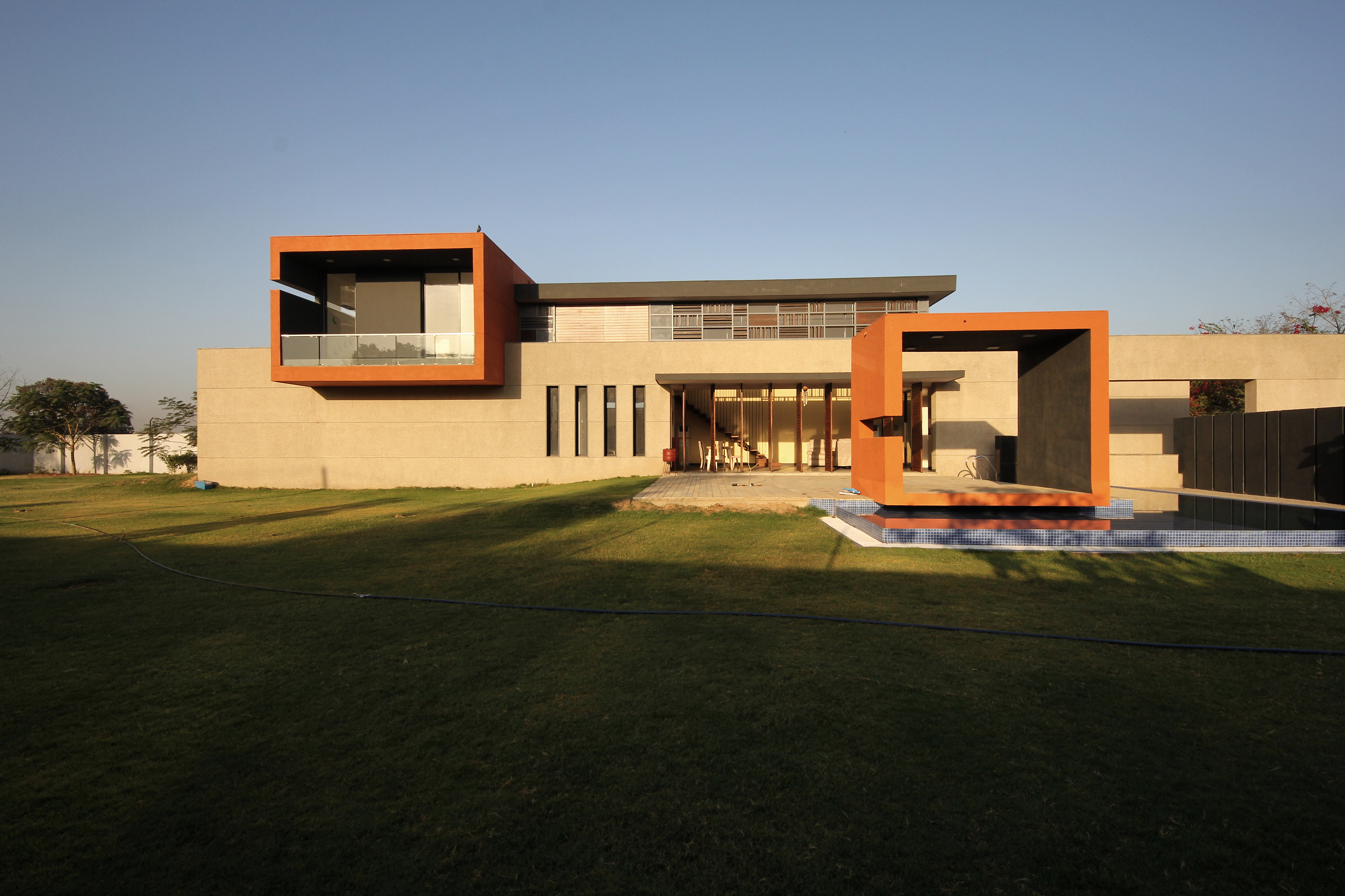 house between walls