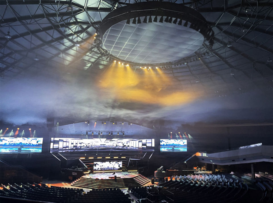 Atlanta house of worship church TV projector and screen installation lighting sound system Atlanta Audio Video Runners TV Mounting TV Installation Projectors Screens TV Mount quote estimate 