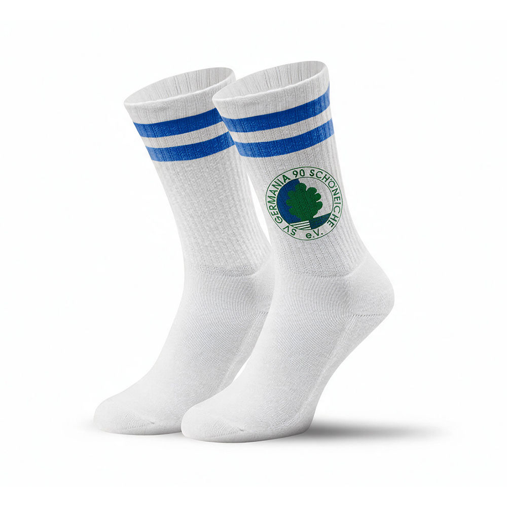 CMerchandising SV SCHÖENICHE 90 GERMANIA Socken mit Vereinslogo
