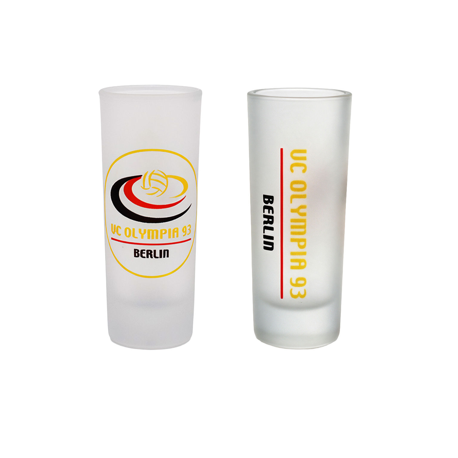 Merchandising VC Olympia 93 Schnapsglas mit Vereinslogo