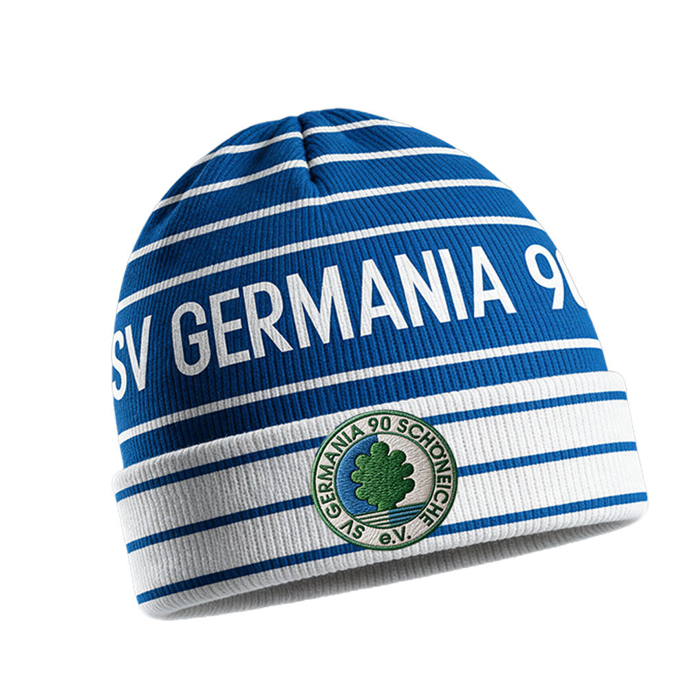 Merchandising SV SCHÖENICHE 90 GERMANIA Mütze Beanie mit Schöneiche Logo