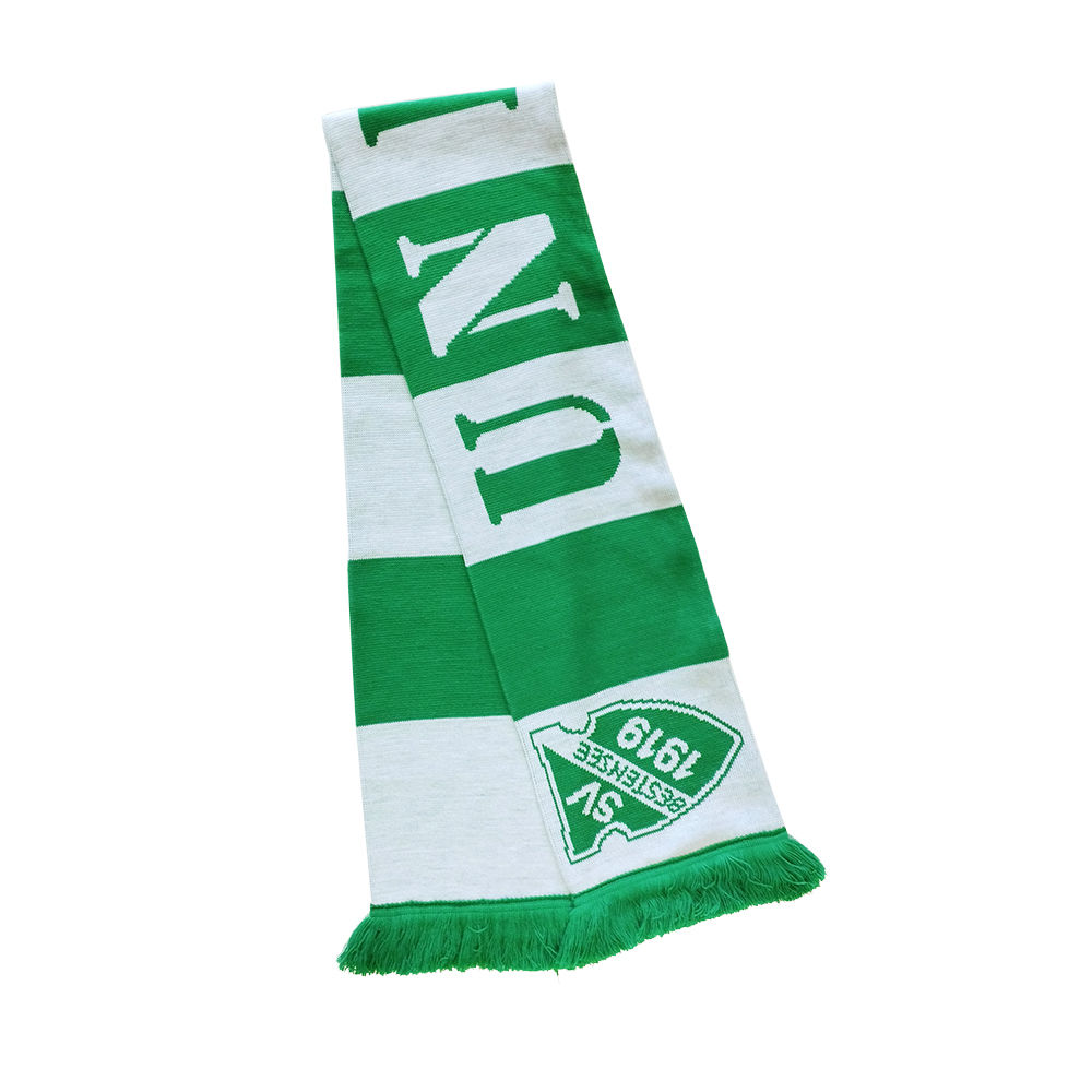 Merchandising SV Union Bestensee Schal Grün Weiß mit Vereinslogo